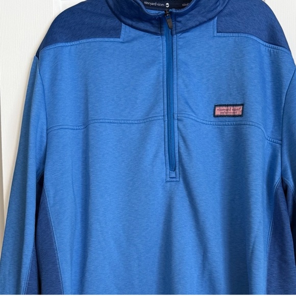 Vineyard Vines 1/4 Zip Pullover Fleece Lined Shep Shirt Men's 2XL Performance - Picture 10 of 10